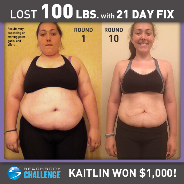 21 DAY FIX RESULTS: THIS COLLEGE STUDENT LOST 100 POUNDS IN 10 ROUNDS!