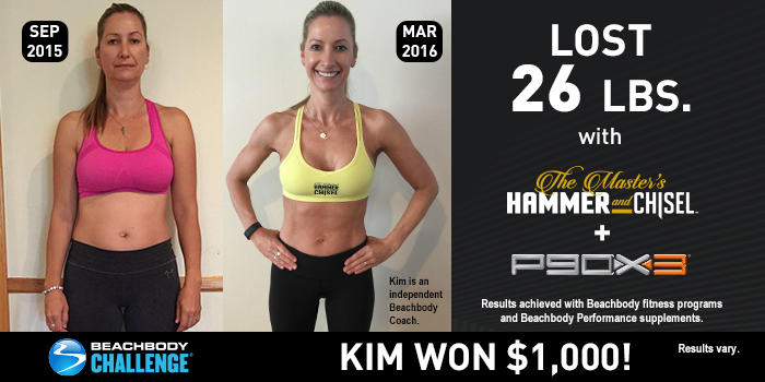 BEACHBODY RESULTS: KIM LOST 26 POUNDS AND WON $1,000!