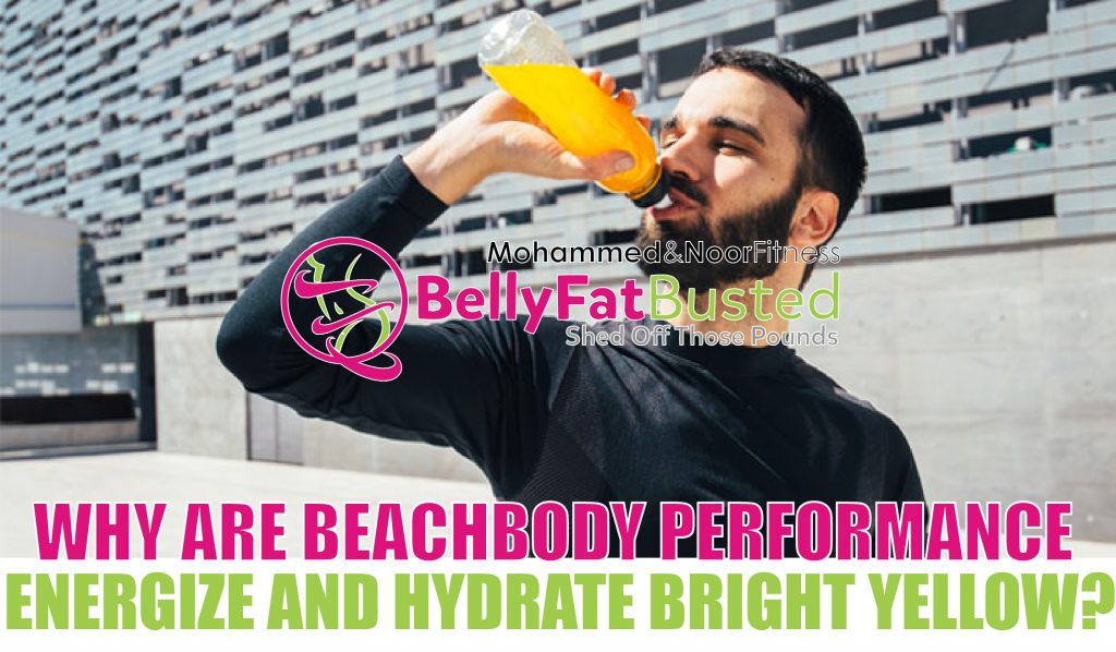 WHY ARE BEACHBODY PERFORMANCE ENERGIZE AND HYDRATE BRIGHT YELLOW?